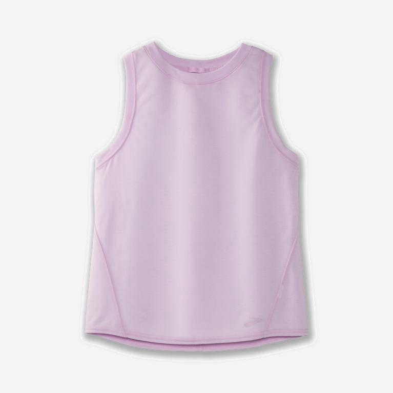 Brooks Distance Australia - Women's Running Tank Top - Heather Orchid Haze/Pink (605279-BPA)